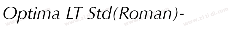 Optima LT Std(Roman)字体转换